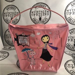 Plastic Pink Fashion Tote Purse
